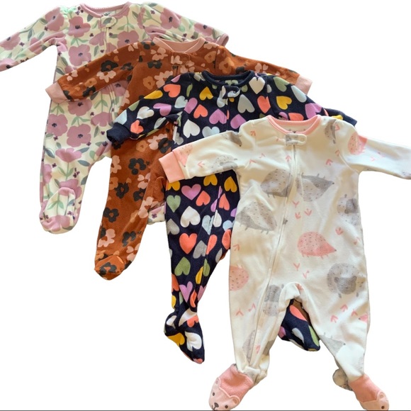 Carter's Other - Baby Girl’s 6 Month Fleece Sleeper Bundle
